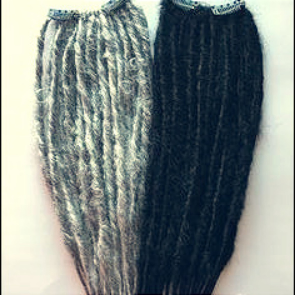 (2) Clip in Synthetic Dreads Dreadlocks Sets 18 in